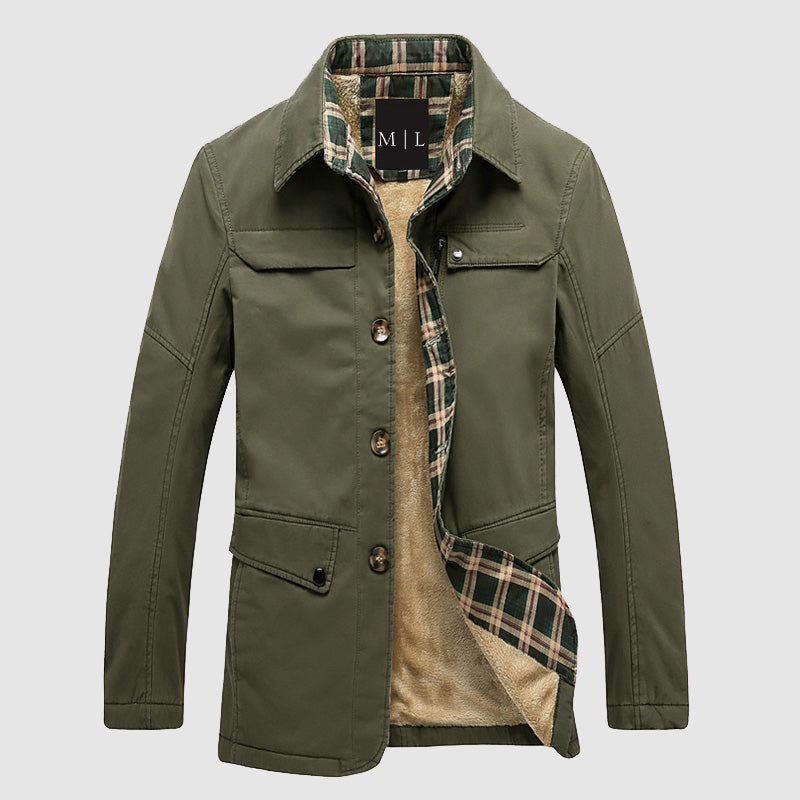 Fleece Lined Regular Fit Jacket