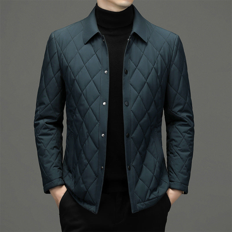 Diamond Quilted Snap Button Jacket