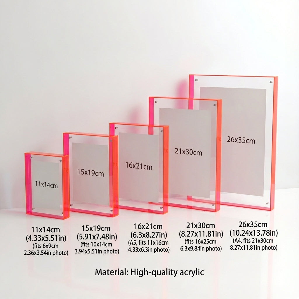 Acrylic Minimalist Floating Picture Frame