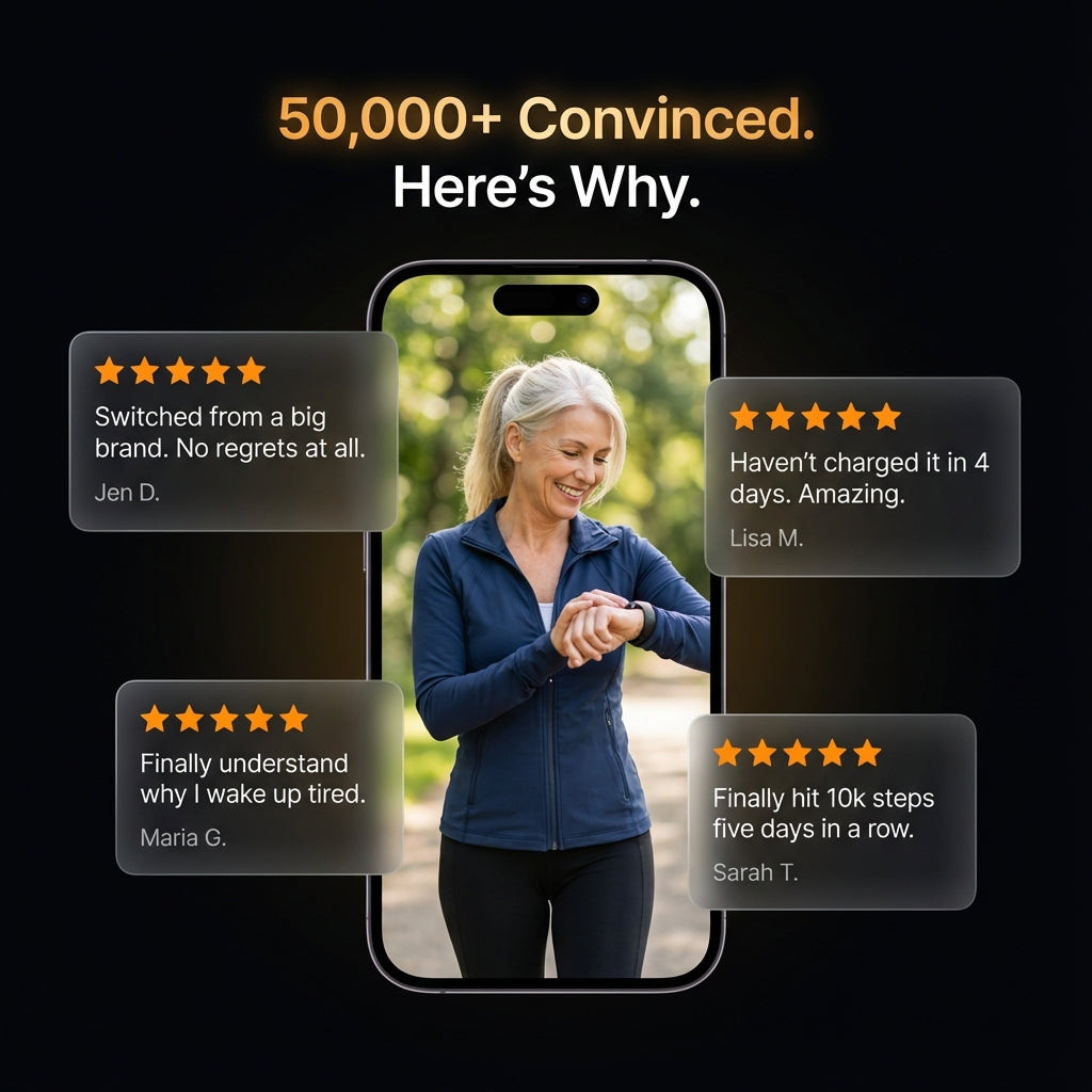 Tempered Glass Milanese Magnetic Clasp Smartwatch + 1 FREE WORKOUT STRAP