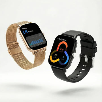 Tempered Glass Milanese Magnetic Clasp Smartwatch + 1 FREE WORKOUT STRAP