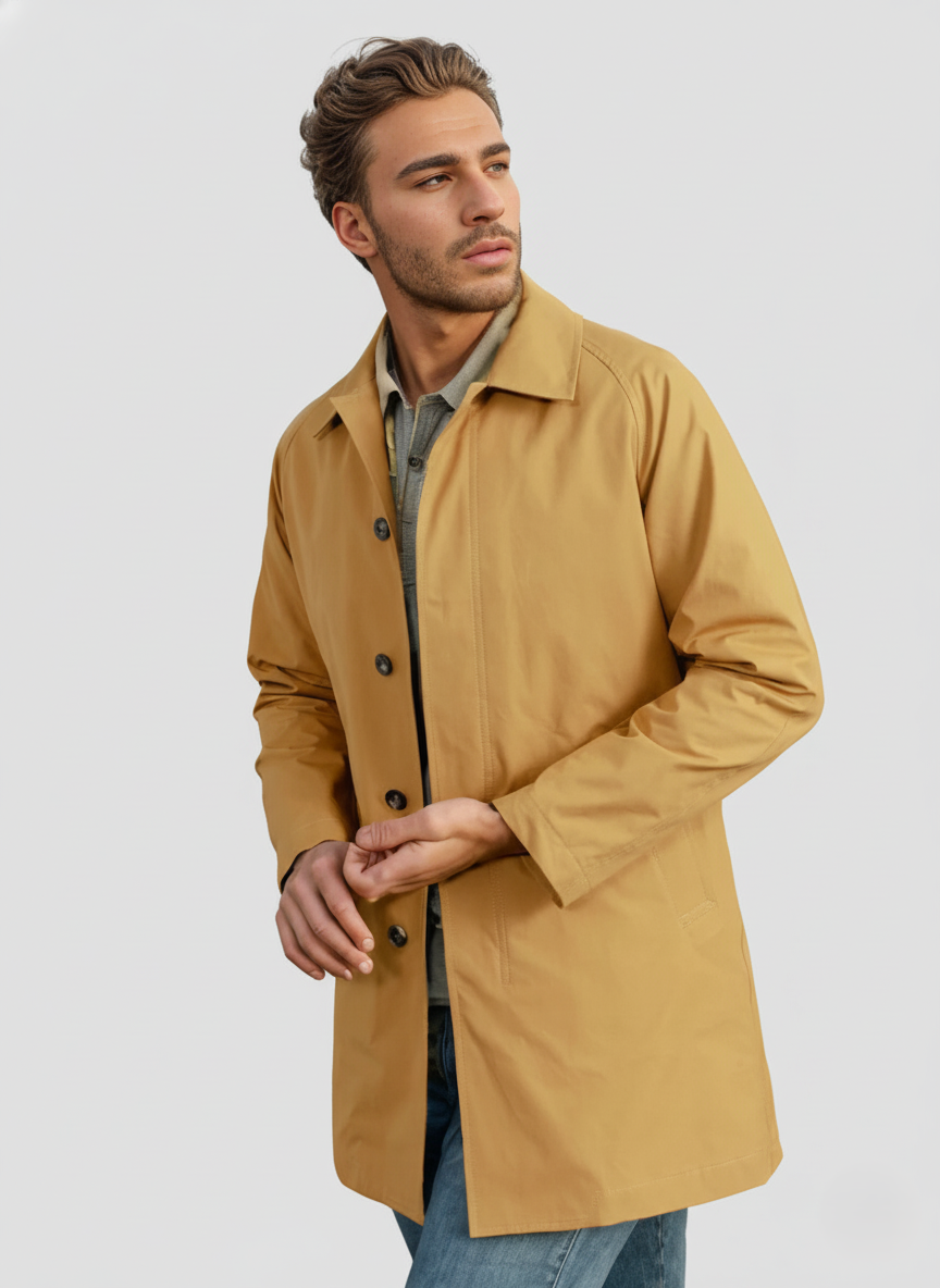 Classic Button Down - Long Sleeve Trench Coat