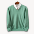 Men's V-neck Sweater – Slim Fit – Soft Knit Quality – Ribbed Edges – Versatile Style