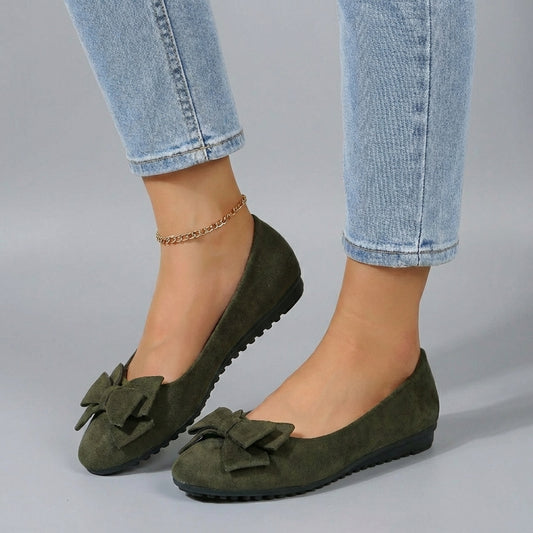 Women’s Bow-Detail Ballet Flats for Everyday Summer Elegance