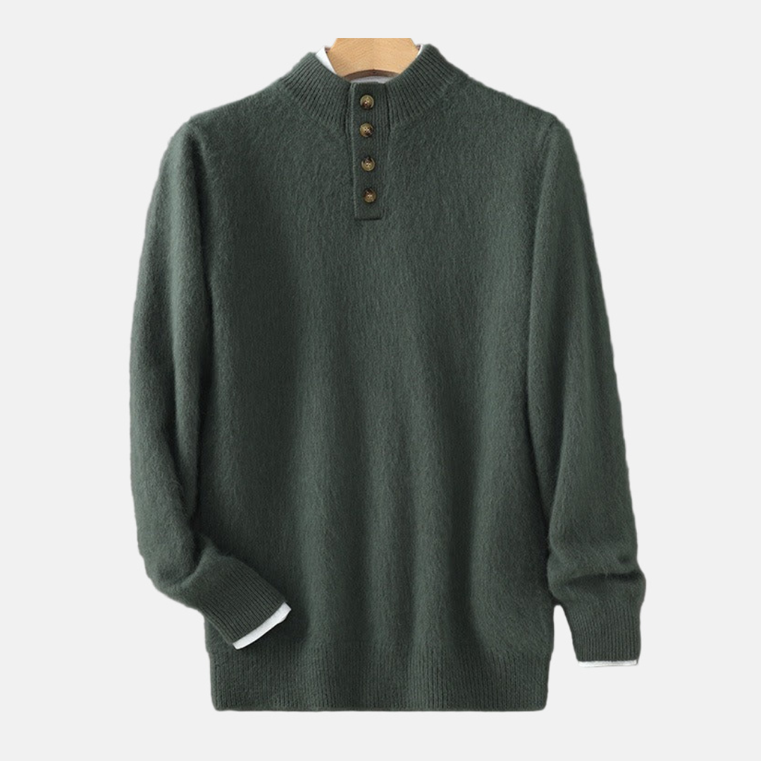 Soft Knit Regular Fit Mock Neck Sweater