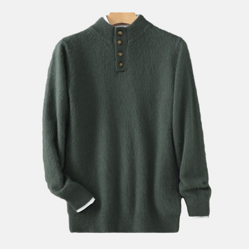 Soft Knit Regular Fit Mock Neck Sweater