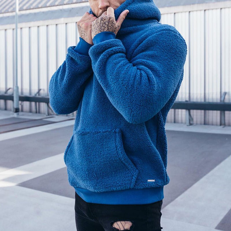 Plush Fleece Relaxed Fit Hooded Sweatshirt