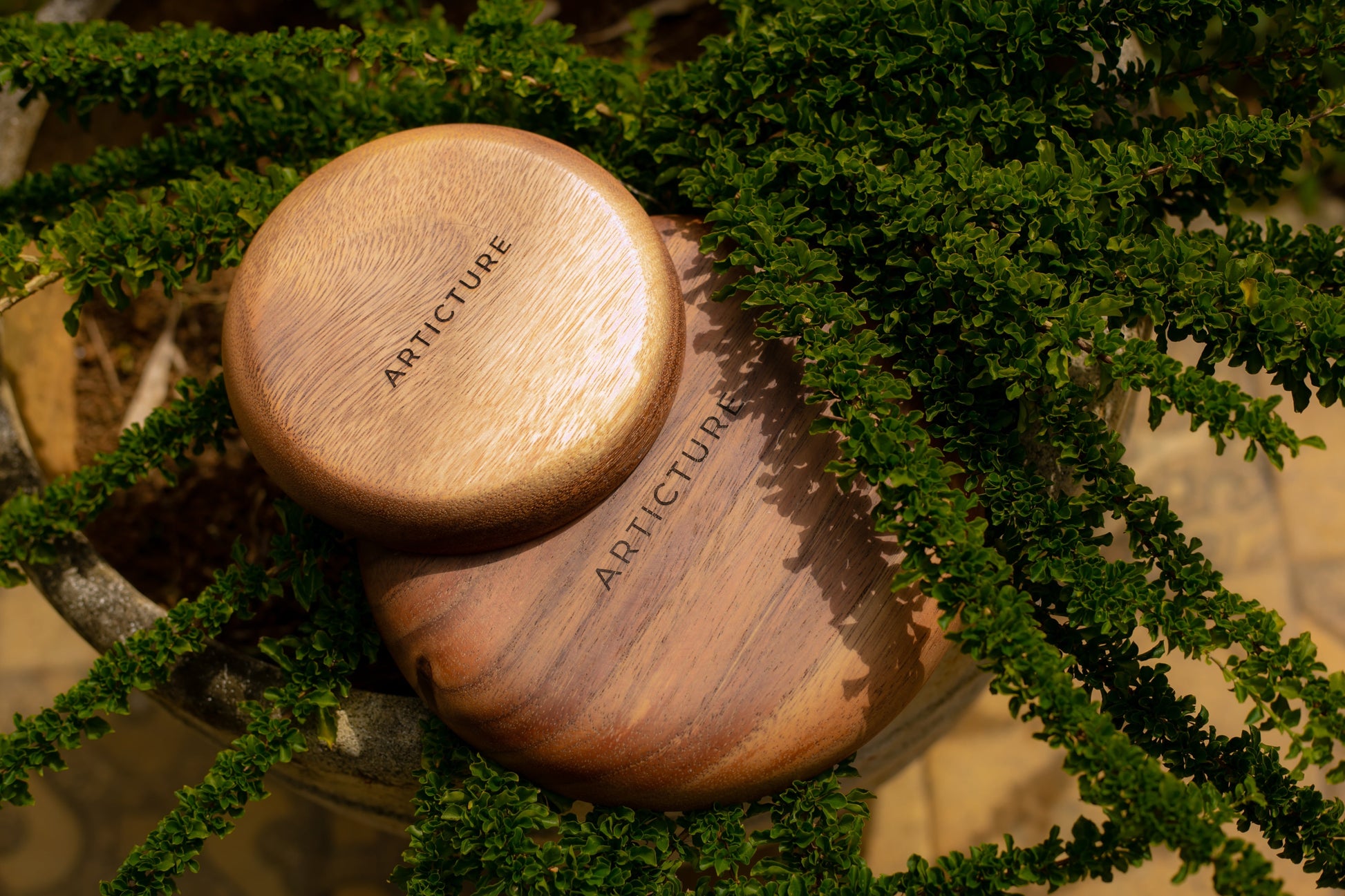 Walnut Wood Round Serving Plate
