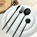 Minimalist Stainless Steel Slim Tapered Flatware Set