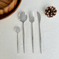 Stainless Steel Minimalist Mirror-Polished Flatware Set