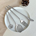 Stainless Steel Minimalist Mirror-Polished Flatware Set