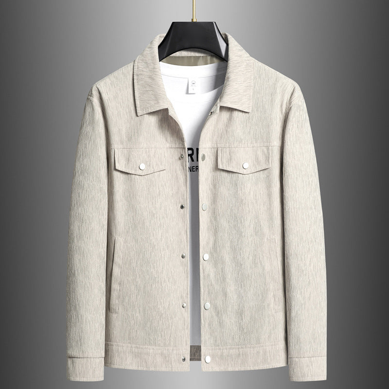 Structured Cotton Flap Pocket Jacket