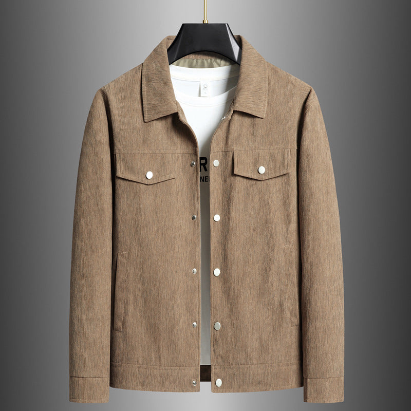 Structured Cotton Flap Pocket Jacket