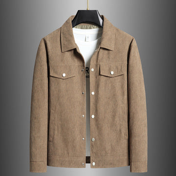 Structured Cotton Flap Pocket Jacket