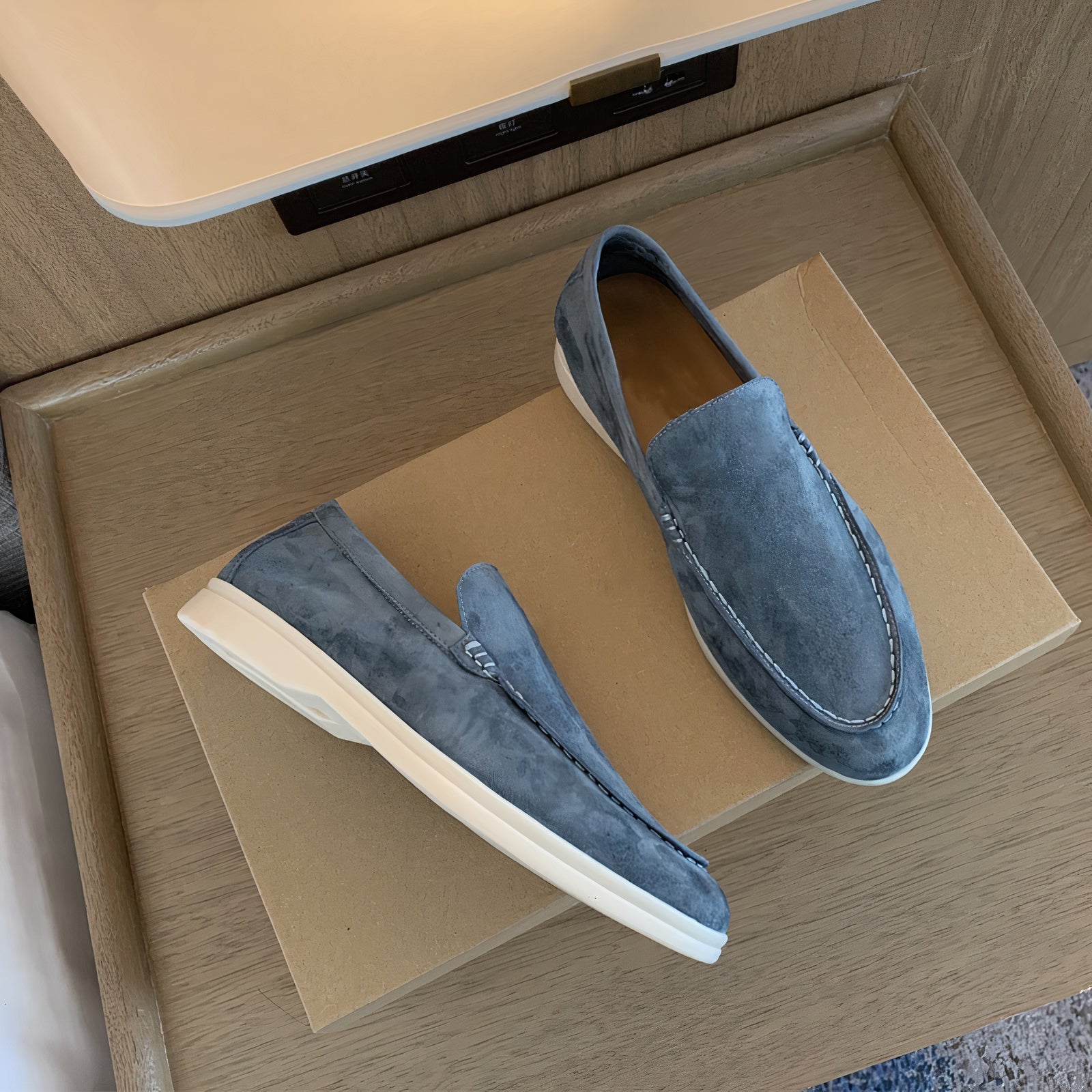 Men's Loafers - Suede Leather - Slip-on Comfort - Classic & Stylish Design