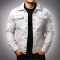Men's Denim Jacket – Structured Fit – Button Closure – Classic Collar – Breathable Design