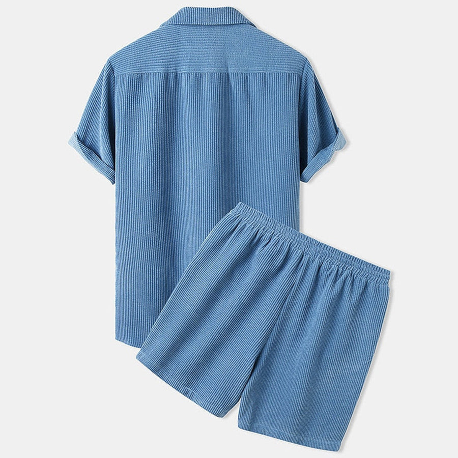 Light Breathable Textured Loungewear Set