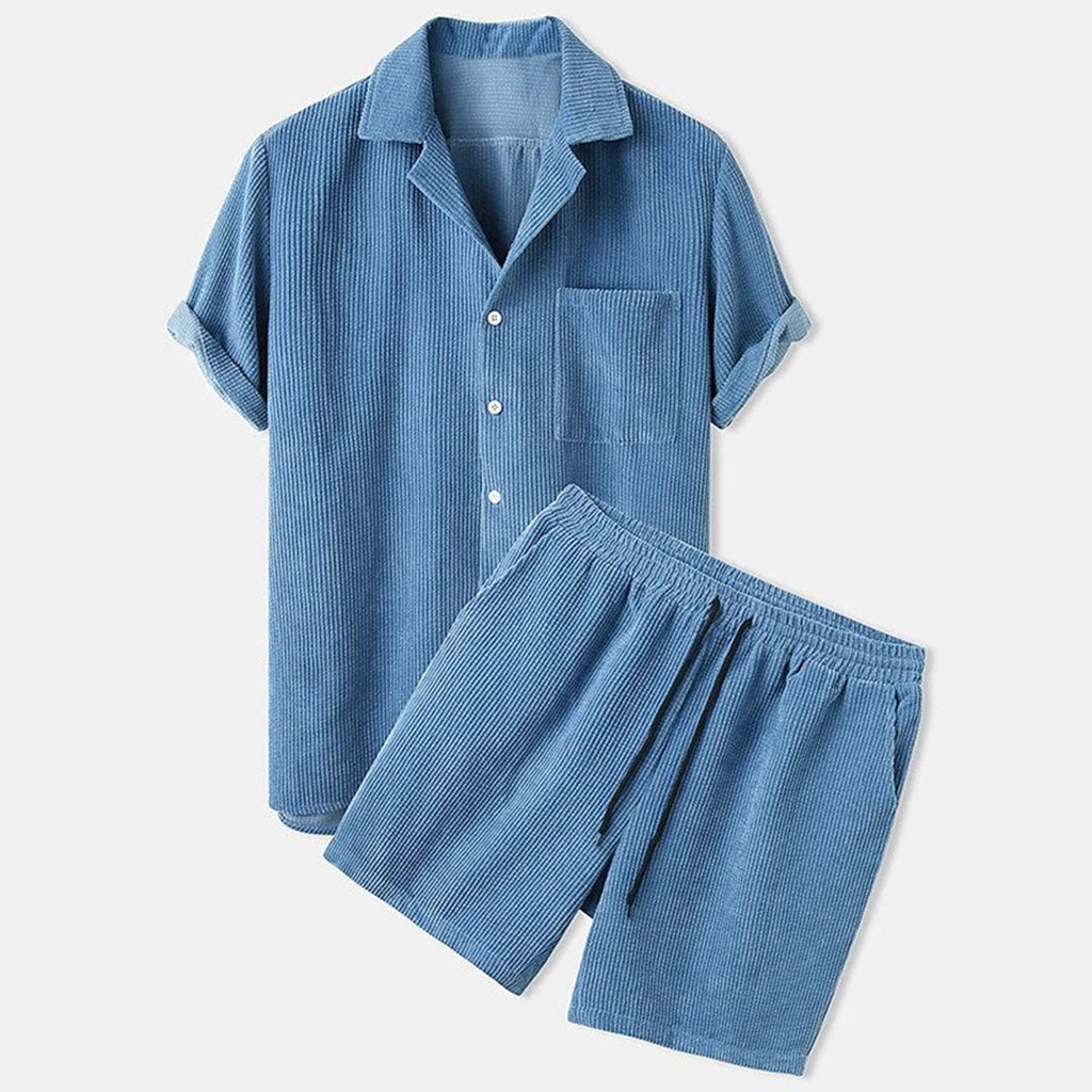 Light Breathable Textured Loungewear Set