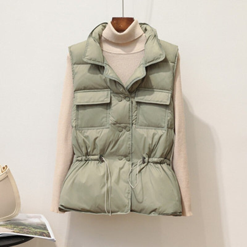 Quilted Structured Fit Puffer Vest