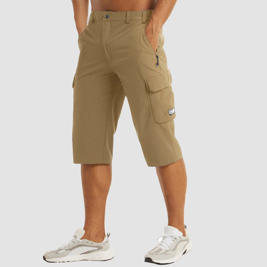 Men's Tailored Utility Cargo Shorts with Refined Summer Structure