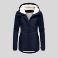 Women's Parka Jacket - Lined & Windproof - Adjustable Fit with Hood & Fur Trim