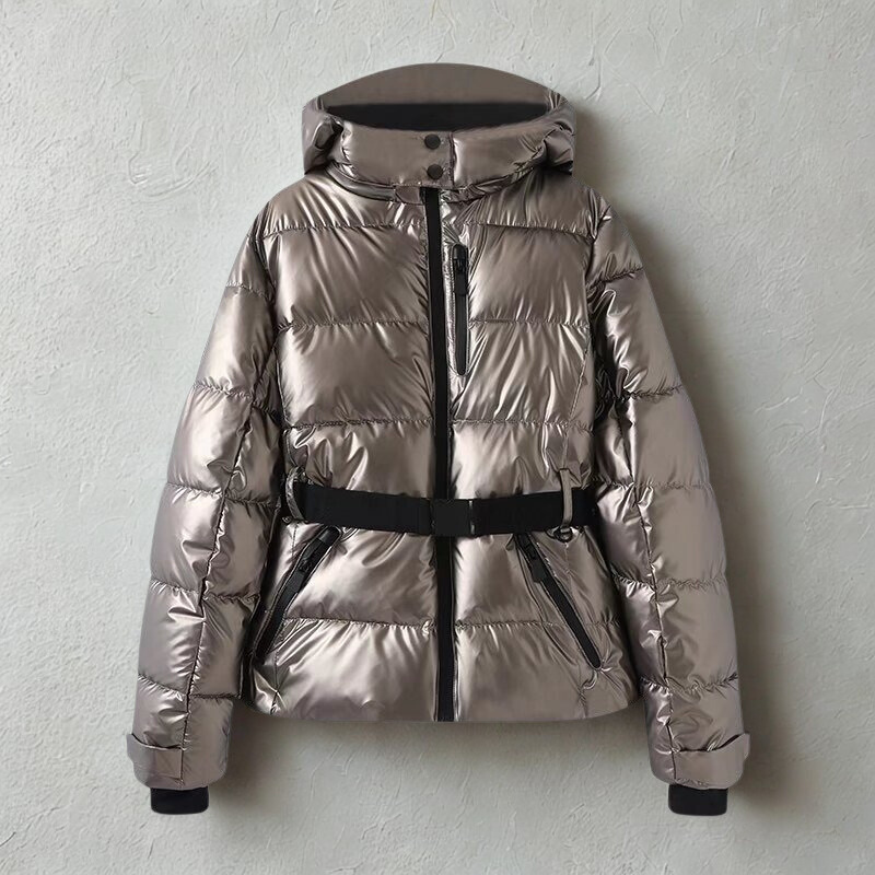 Quilted Insulated Belted Puffer Jacket