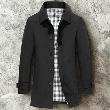 Plaid Lined Slim Fit Lapel Jacket