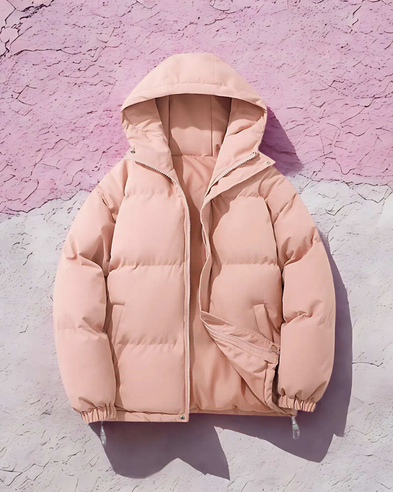 Padded Synthetic Hooded Coat