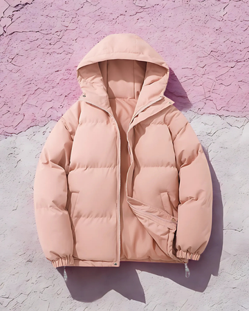 Padded Synthetic Hooded Coat