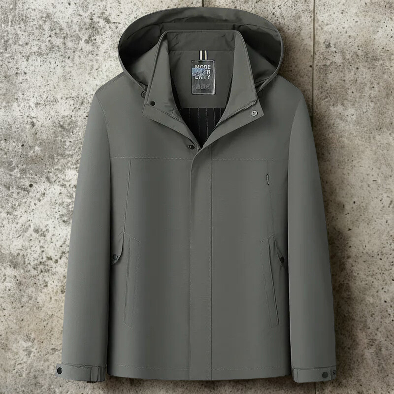 Water-Resistant Relaxed Tailored Fit Hooded Jacket
