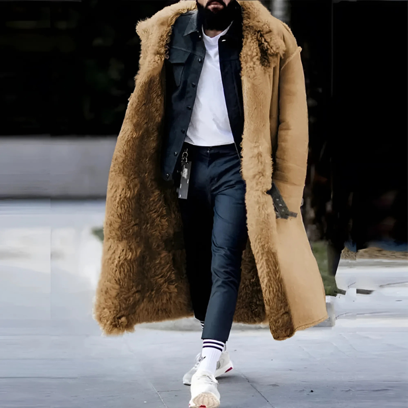 Shearling Lined Oversized Trench Coat