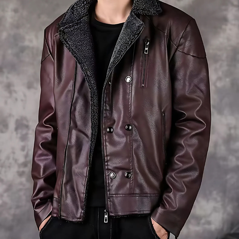 Shearling Lined Quilted Shoulder Jacket