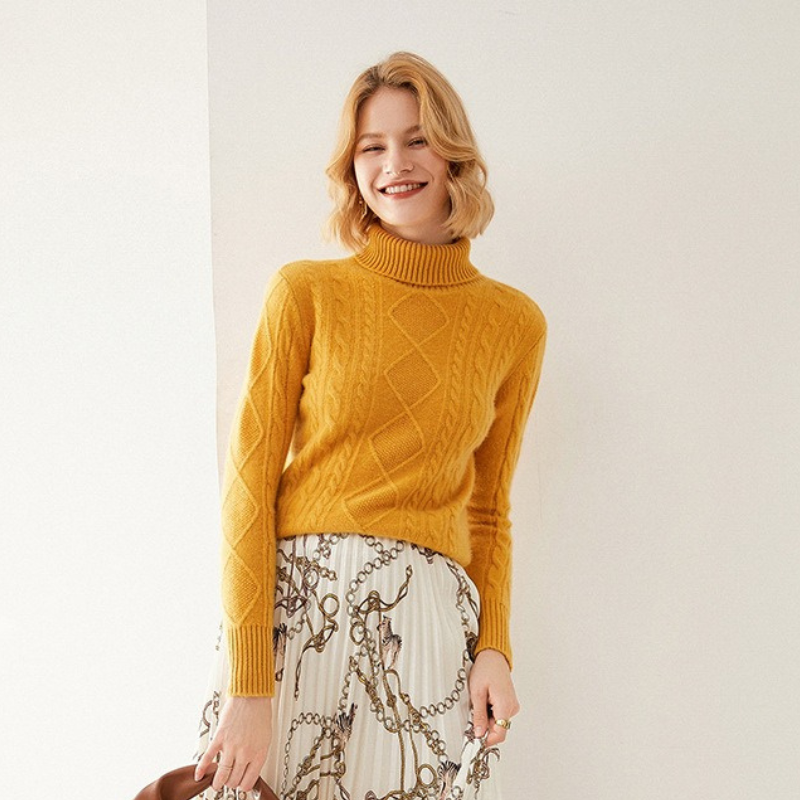 Knit Slim Fit Turtleneck Sweater