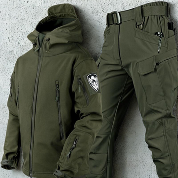 Stretch Hooded Articulated Knee Two-Piece Set