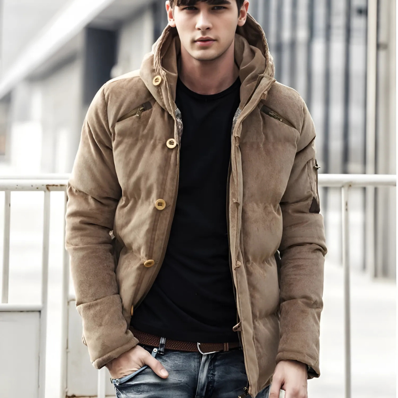 Insulated Hooded Relaxed Fit Coat