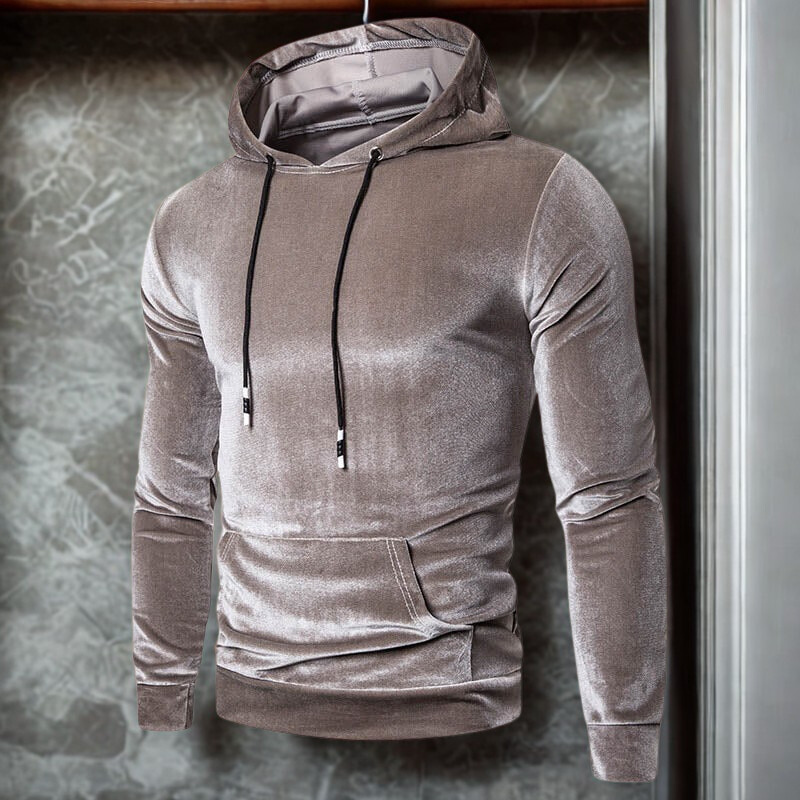 Velour Slim Fit Hoodie