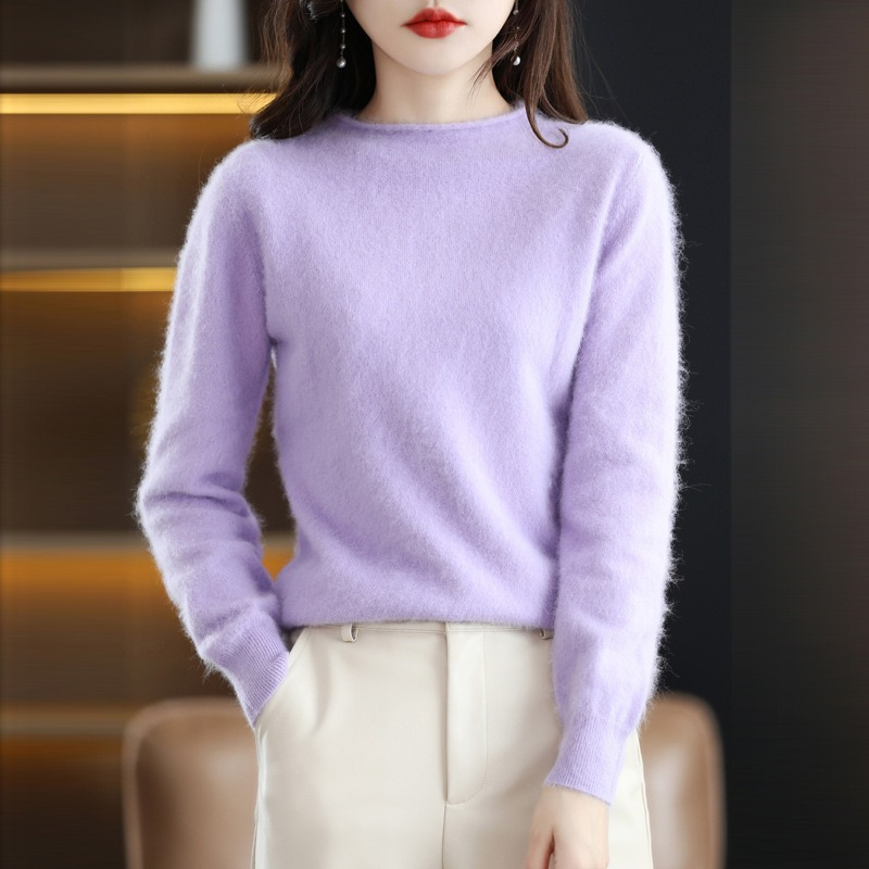 Knit Relaxed Fit Crew Neck Sweater