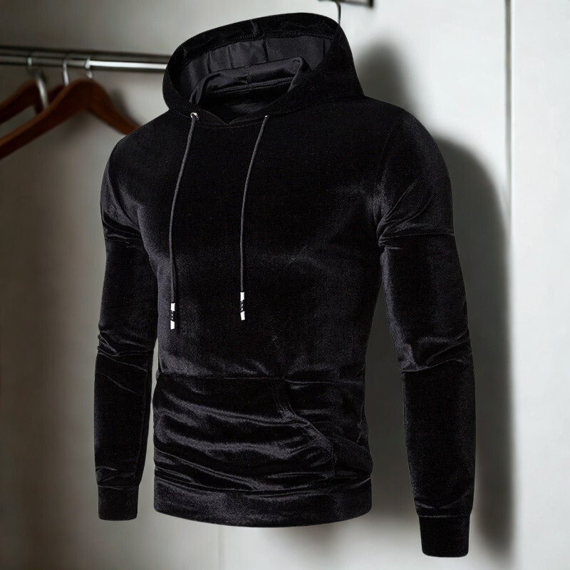 Velour Slim Fit Hoodie