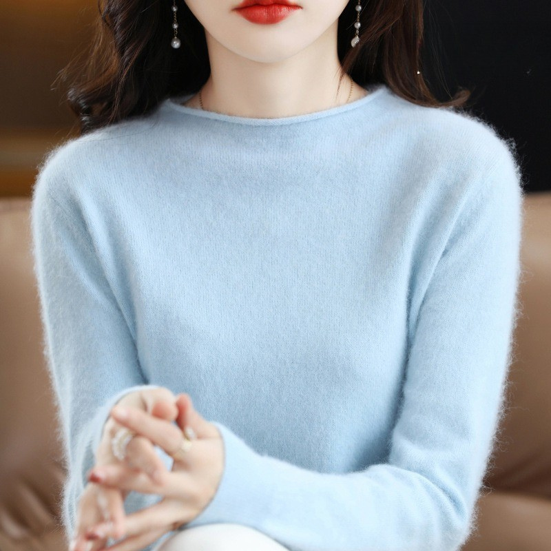 Knit Relaxed Fit Crew Neck Sweater