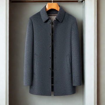 Wool Detachable Lining Relaxed Fit Coat