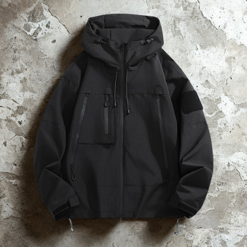 Waterproof Relaxed Fit Adjustable Hood Jacket
