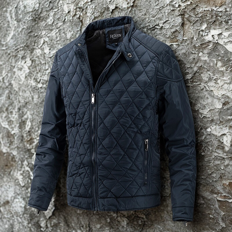 Lightweight Insulated Quilted Stand Collar Coat