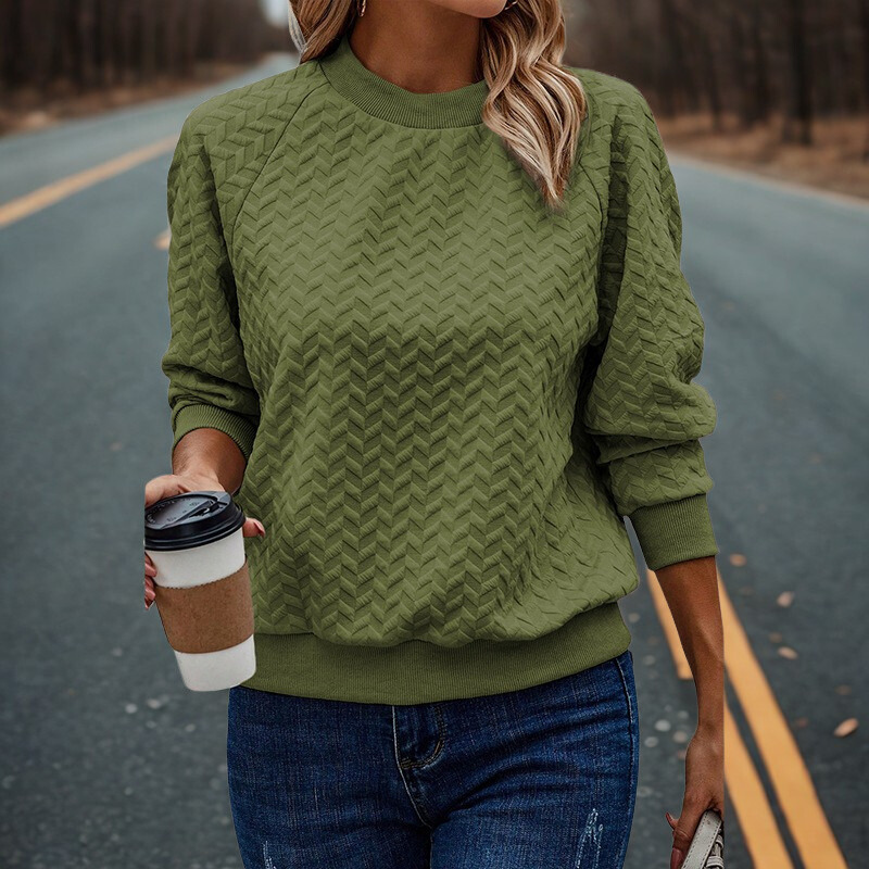 Chevron Texture Relaxed Fit Sweatshirt