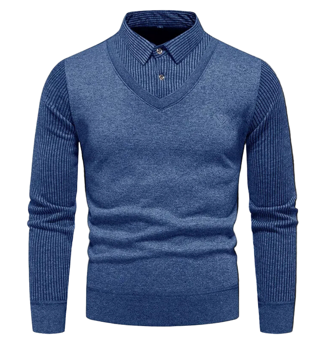 Fine-Gauge Slim Fit V-Neck Pullover Sweater