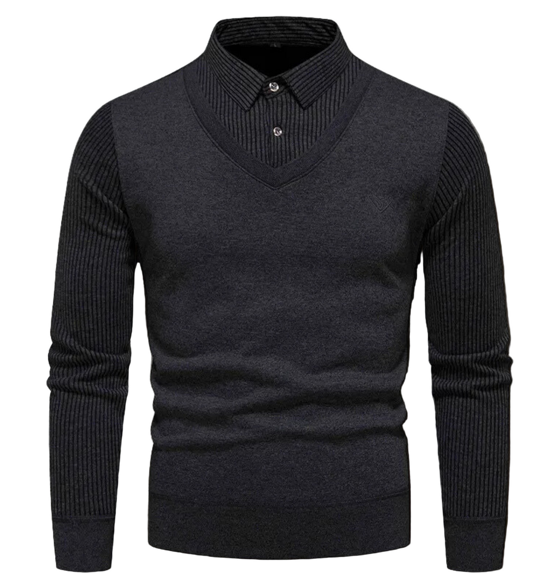 Fine-Gauge Slim Fit V-Neck Pullover Sweater