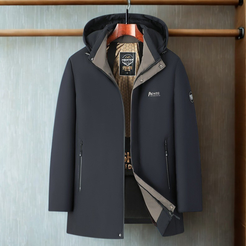 Quilted Hooded Plush Collar Coat
