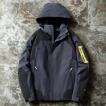 Windproof Water-Resistant Adjustable Hood Jacket