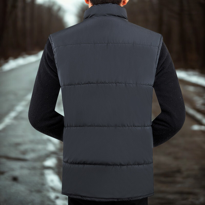 Quilted Insulated High Collar Padded Vest