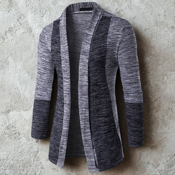 Color Block Slim Fit Cardigan Sweater