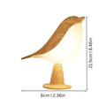 Minimalist Wood-Effect Bird Table Lamp